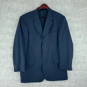 Daniel Hechter Mens Size 41R Blue/black blazer jacket 0756